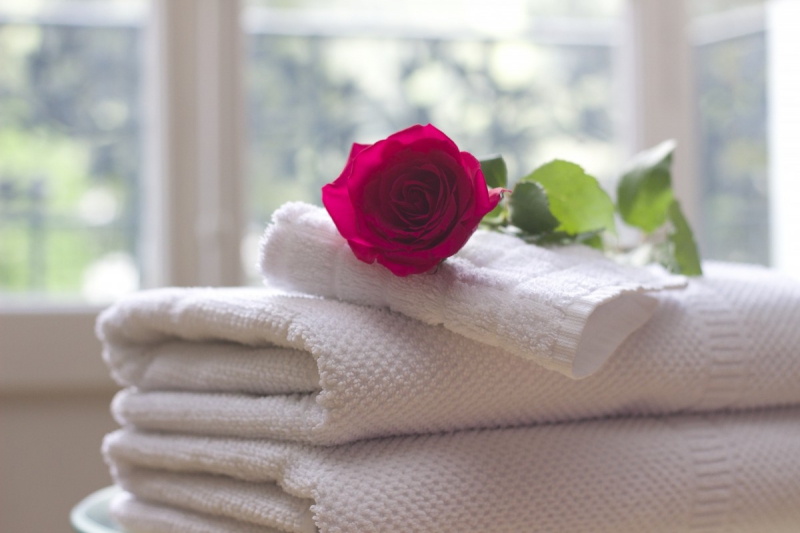 hotel-LE BEAUSSET-min_towel_rose_clean_care_salon_spa_white_bath-731641